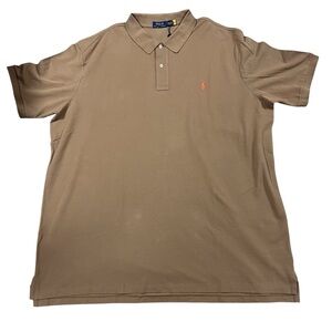 Polo Ralph Lauren Men’s Short Sleeves Collared Brown Polo Shirt Sz 4XLT NWT